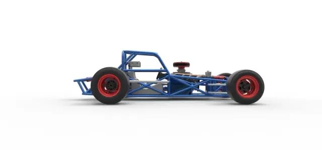 Supermodified front engine race car Base Version 4 Scale 1:25 — Image 22 of 30