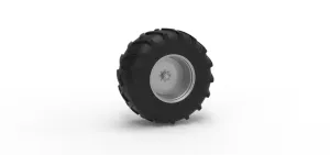 Rear wheel of Vintage Pulling tractor Version 4 Scale 1:25