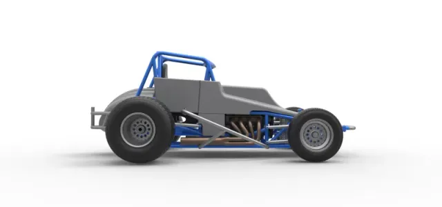Vintage Sprint car Scale 1:25 — Фото 20 из 30