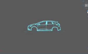 Ford - Focus ST MK3 2016 Wall Art
