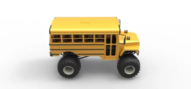 Vintage School bus Monster Truck Scale 1:25 — Фото 20 из 26