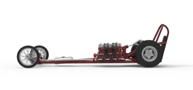 Vintage Front engine dragster Base Version 6 Scale 1:25 — Image 9 of 30