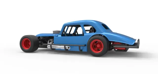 Vintage Asphalt Modified stock car V5 Scale 1:25 — Фото 13 из 26