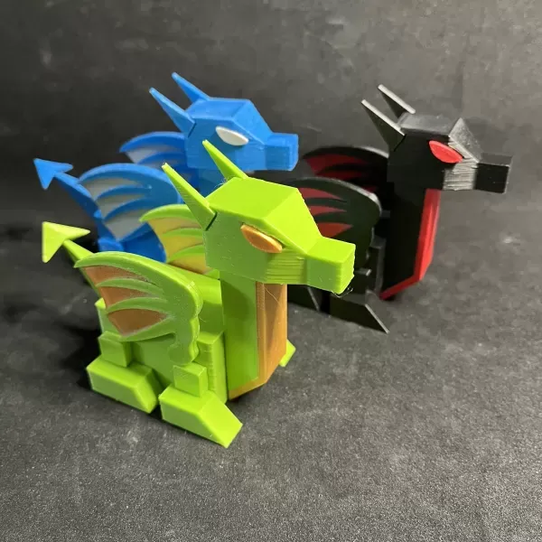 Low Poly Baby RoboDragon — Фото 9 из 10