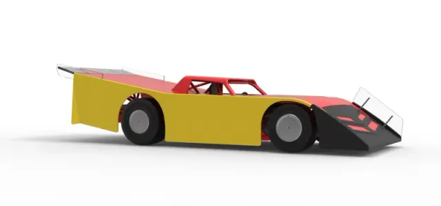 Vintage Dirt late model Race car Version 5 Scale 1:25 — Фото 25 из 30
