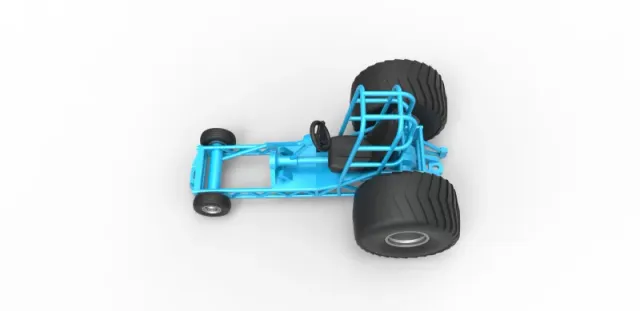 Diecast Chassis of Mini Rod pulling tractor Scale 1 to 25 — Фото 7 из 31