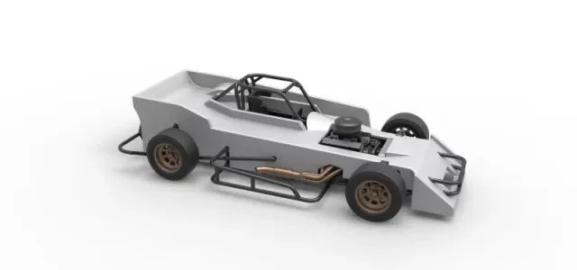 Small Block Supermodified race car Scale 1:25 — Image 24 of 31
