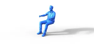 Driver figure for ship model or truck