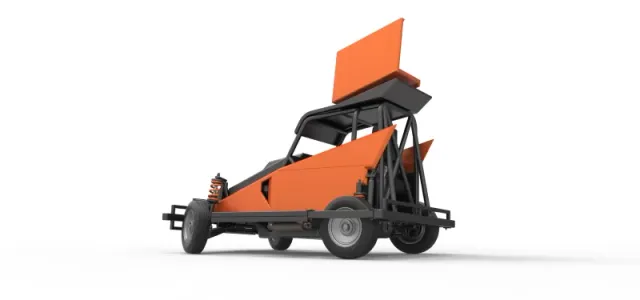 New Zealand Ministock car while turning Version 2 Scale 1 to 25 — Image 13 of 30