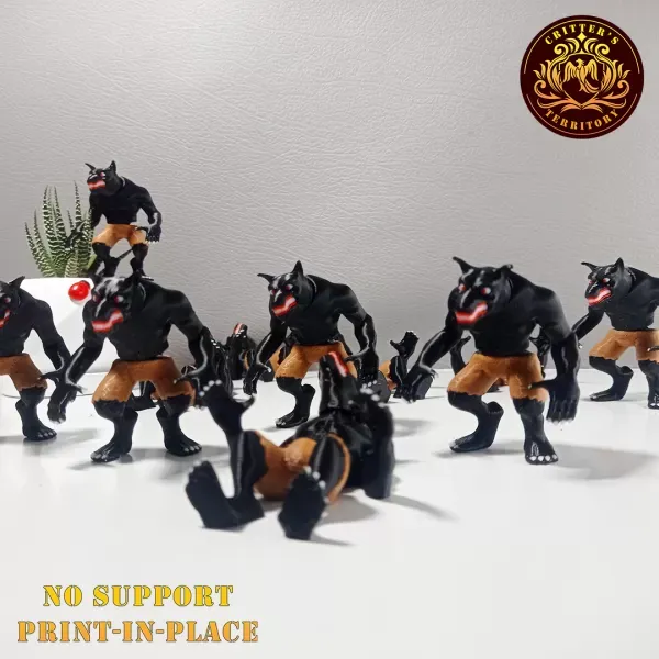 Flexi Mini Werewolf | Halloween Special | No support | Print in — Image 2 of 5