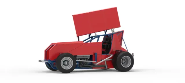 Winged Sprint car Version 2 Scale 1:25 — Фото 2 из 30