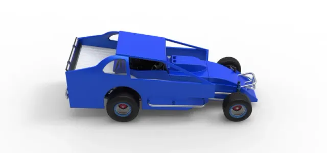 Northeast Dirt Modified stock car Version 2 Scale 1:25 — Фото 23 из 30
