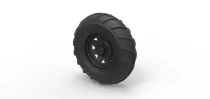 Diecast Front wheel from Mud dragster