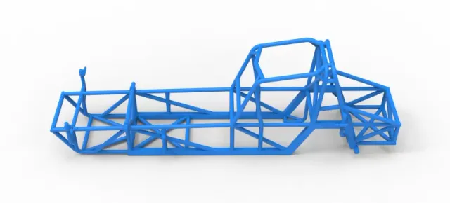 Frame of Vintage Dirt Modified stock car Version 5 Scale 1:25 — Фото 7 из 17