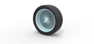 Diecast wire wheel Scale 1 to 10
