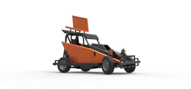 New Zealand Ministock car while turning Version 2 Scale 1 to 25 — Image 25 of 30