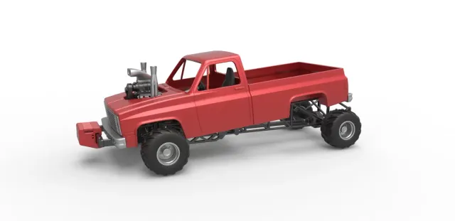 Diecast old school pulling truck 4wd Scale 1:25 — Фото 30 из 30