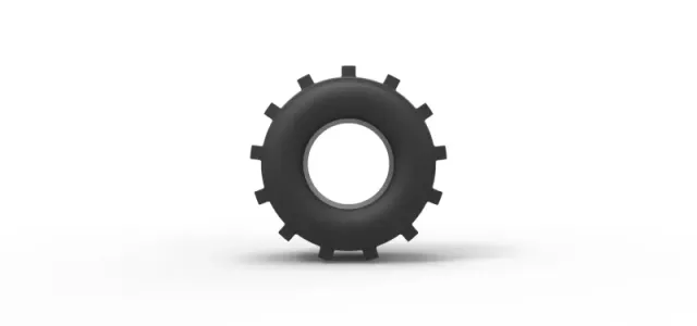 Diecast dirt dragster rear tire 8 Scale 1:25 — Фото 5 из 8