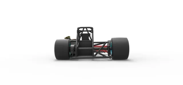 Supermodified front engine race car Base Version 2 Scale 1:25 — Фото 16 из 31