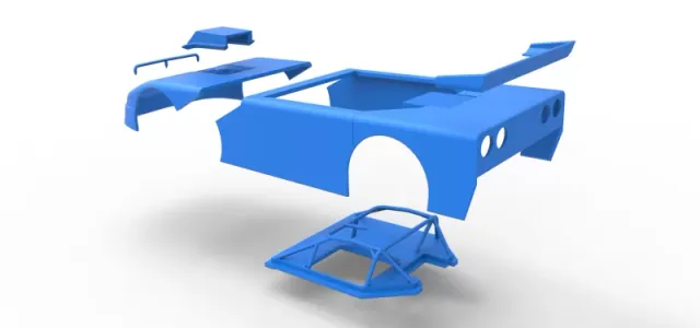 Shell of New Zealand Super Saloon race car Version 2 Scale 1:25 — Image 22 of 23