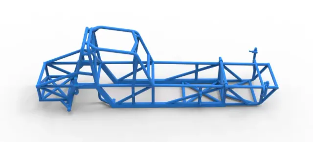 Frame of Vintage Dirt Modified stock car Version 5 Scale 1:25 — Фото 14 из 17