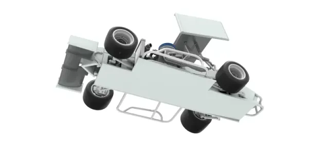 Supermodified front engine Winged race car V4 Scale 1:25 — Фото 3 из 30