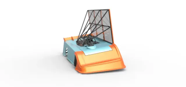 Super Dirt Late model with side wing while turning Scale 1:25 — Image 26 of 31