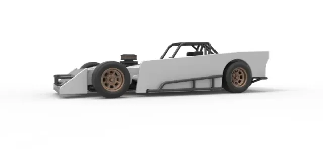 Small Block Supermodified race car Scale 1:25 — Image 2 of 31