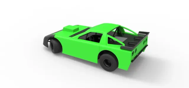 New Zealand Super Saloon race car while turning Scale 1:25 — Фото 12 из 31