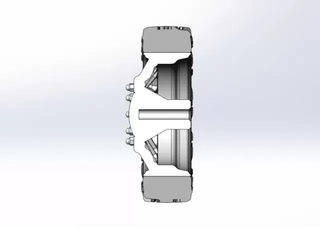 Diecast Front semi wheel for pickup Version 11 Scale 1:25 — Image 11 of 11