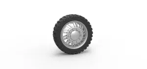 Diecast Front semi wheel for pickup Version 11 Scale 1:25