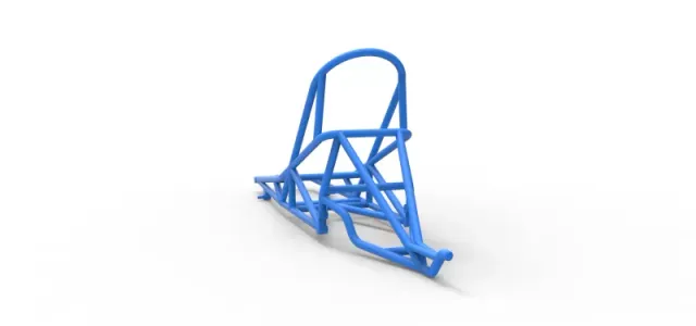 Frame of old school Front engine dragster Version 6 Scale 1:25 — Image 10 of 12