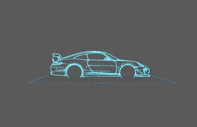 Porsche - 997 GT3 RS Wall Art — Фото 2 из 2