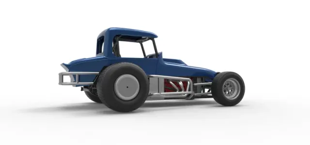 Vintage Sprint car Version 2 Scale 1:25 — Фото 21 из 31
