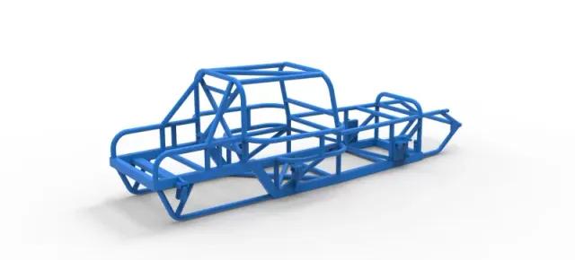 Frame of Vintage Dirt Modified stock car Version 6 Scale 1:25 — Image 13 of 16