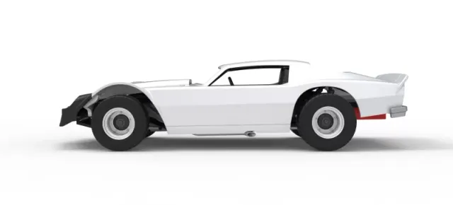 Vintage Dirt late model Race car Version 3 Scale 1:25 — Фото 9 из 29