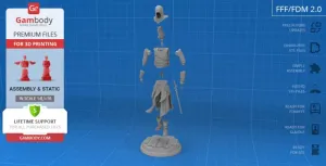 Stealthy Killer 3Dprint Assassin
