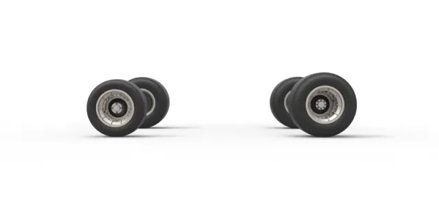 Wheel set of Vintage Asphalt Supermodified V2 Scale 1:25 — Фото 4 из 14