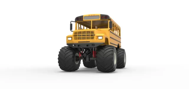 Vintage School bus Monster Truck Scale 1:25 — Фото 6 из 26