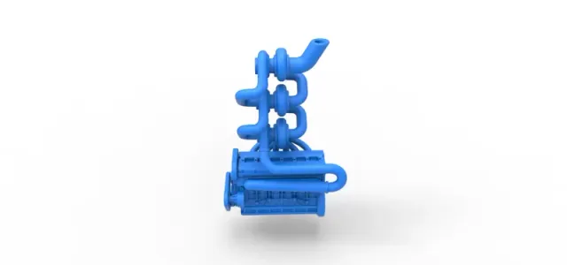 Diecast Triple Turbo straight-six engine Scale 1:25 — Фото 8 из 20