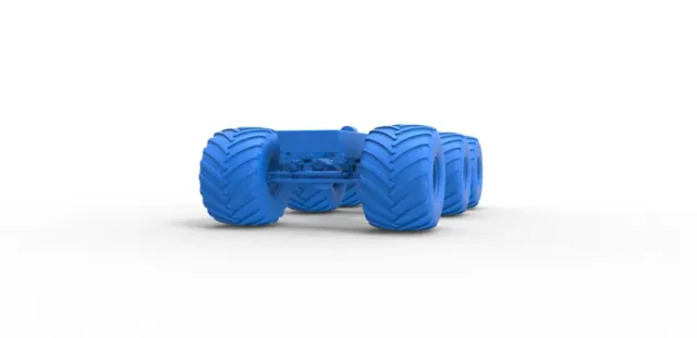 Diecast old school monster truck chassis 6x6 Scale 1:25 — Фото 16 из 31
