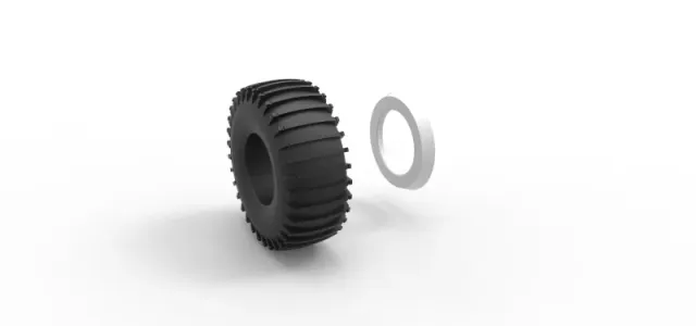 Diecast Whitewall Trom tire Scale 1:25 — Фото 10 из 12