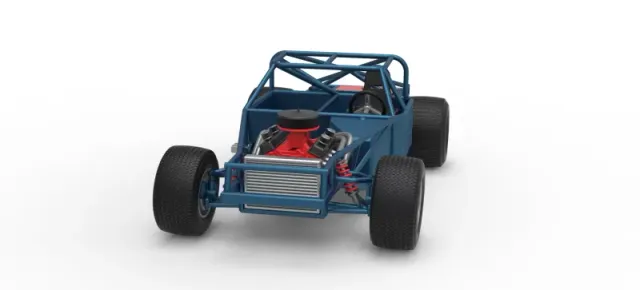 Vintage Dirt late model Race car Base Scale 1:25 — Фото 5 из 29