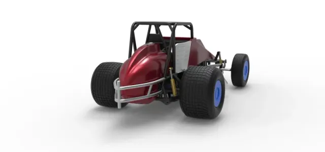 Vintage Dirt Silver Crown Car Scale 1:25 — Image 18 of 30