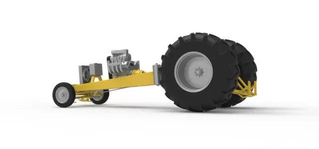 Vintage Pulling tractor Base Version 2 Scale 1:25 — Фото 13 из 24