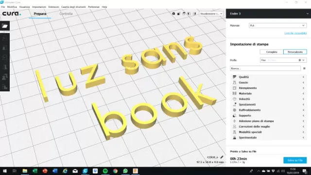 LUZ SANS BOOK font lowercase 3D letters STL file — Image 2 of 4