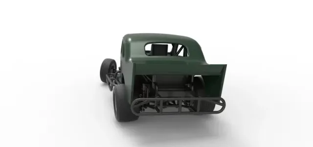 Vintage Dirt Modified stock car while turning Scale 1:25 — Image 14 of 30