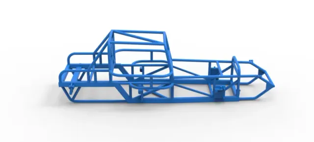 Frame of Vintage Dirt Modified stock car Version 6 Scale 1:25 — Image 14 of 16
