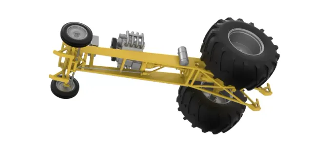 Vintage Pulling tractor Base Version 2 Scale 1:25 — Фото 3 из 24