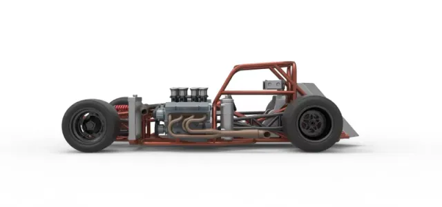 Supermodified front engine race car Base Version 3 Scale 1:25 — Image 9 of 31
